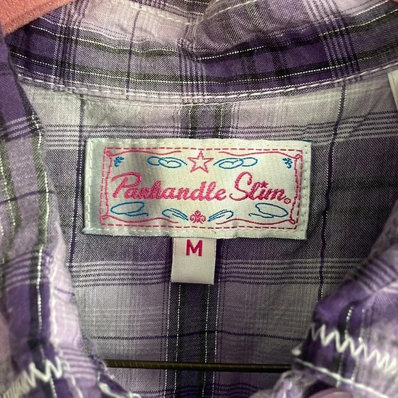 Purple Panhandle Slim‎ Pearl Snap M - Picture 3 of 5